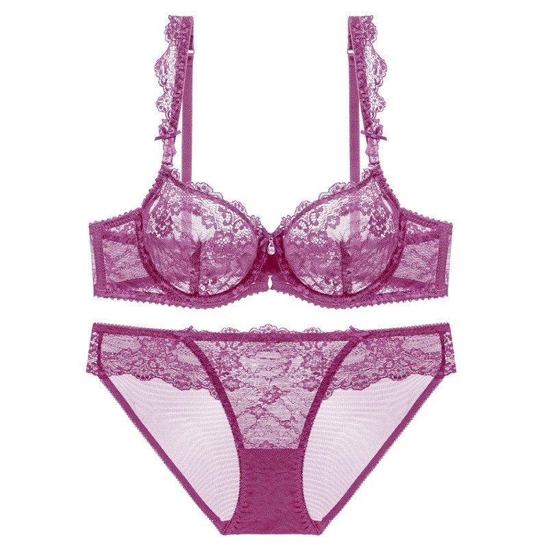 YT-9168 # : Lace soft wire Bra + Panty | MOQ / MCQ : 1000pcs/styles / color | Sample lead time : 1-1.5week | Production Lead time : 5-6 Weeks